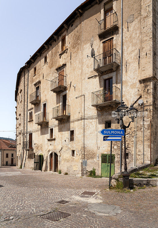 中世纪城镇中心，Campo di Giove Abruzzo意大利